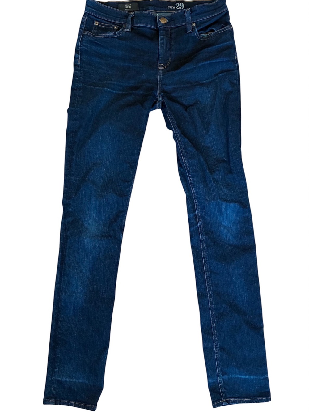 J Crew Women’s 29 REID Dark Wash Mid-Rise Skinny Stretch Denim Jeans